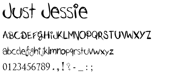Just Jessie font